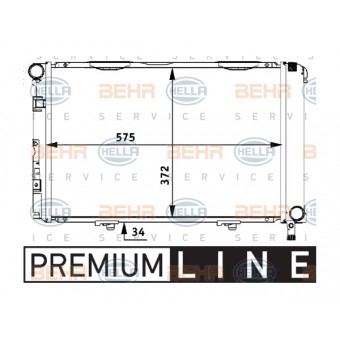 Motor Su Radyatörü W201 [OM601] Man.Şanz; AC-